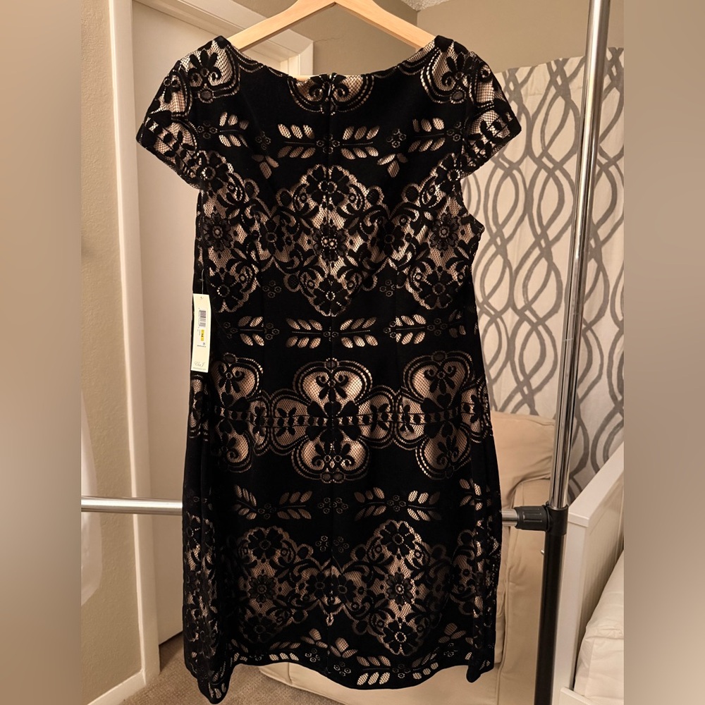 Elegant Black Velvet Cutout Dress